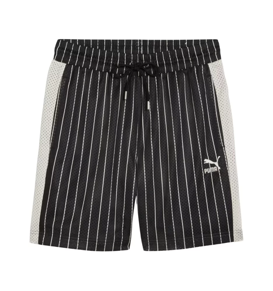 Puma Pantaloncini T7 For The Fanbase Mesh 7'' 18cm M Nero Verde 624394-01