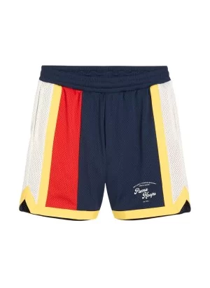 Puma Pantaloncini Showtime Mesh Short M Blu Bianco Rosso 624744-02