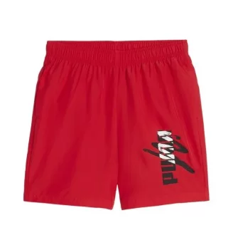 Puma Pantaloncini Essential Logo Lab Woven 5'' 12,7cm Boys Rosso 679233-11