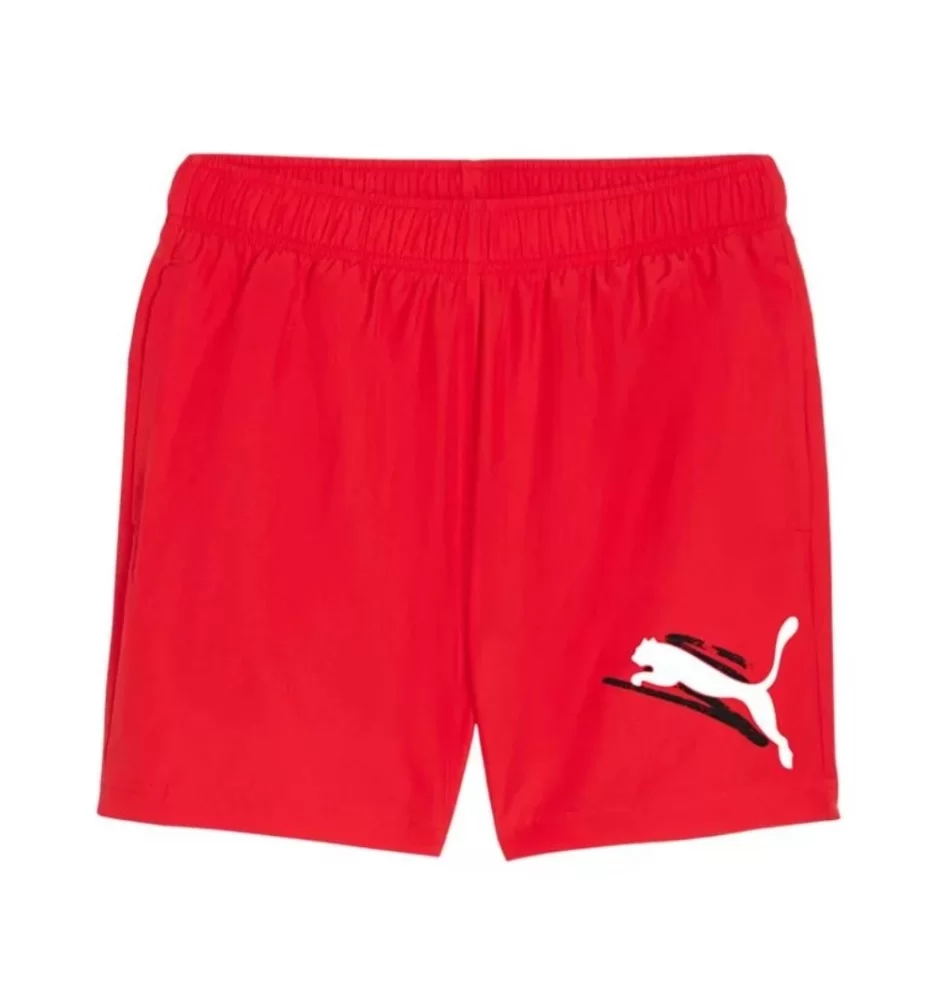 Puma Pantaloncini Essential Logo Lab Cat Woven 5'' 13cm M Rosso 678991-11