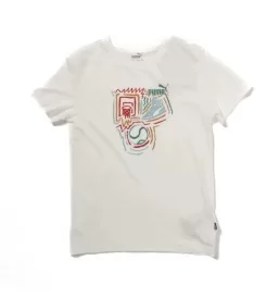 Puma T-shirt Graphics Year of Sports Boys Bianco 680299-02