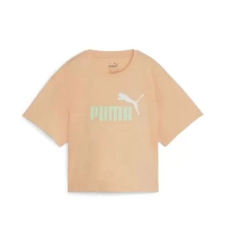 Puma T-shirt Logo Cropped Girls Pesca 845346-45