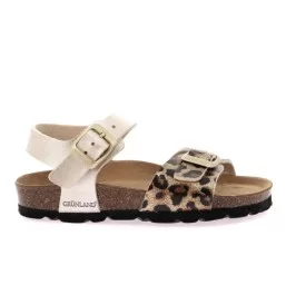 Grunland Sandali Luce 1372 Kids Platino Marrone