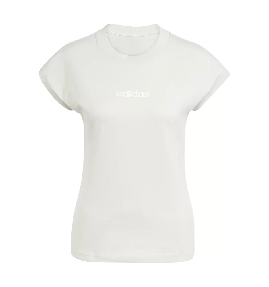Adidas T-shirt Linear W Bianco JC5819