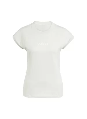 Adidas T-shirt Linear W Bianco JC5819