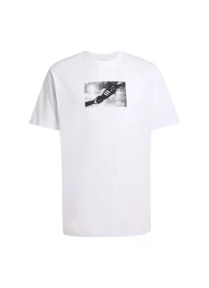 Adidas T-shirt Gfx Graphic M Bianco KS7615
