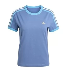 Adidas T-shirt 3 Stripes W Blu KE9385