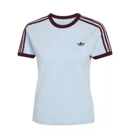 Adidas T-shirt 3 Stripes W Blu Bordeaux KD3684