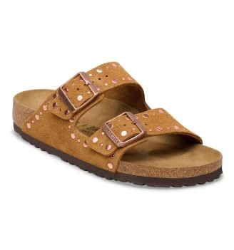 Birkenstock Ciabatta Arizona Stretta Rivet W Mink Marrone | Birkenstock | 