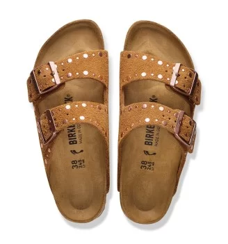 Birkenstock Ciabatta Arizona Stretta Rivet W Mink Marrone | Birkenstock | 