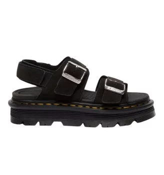 Dr. Martens Sandali Zebzag Eh Suede Black Nero 42689001