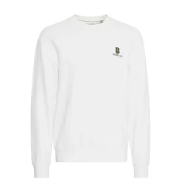 Blend Felpa Bhbrody Sweatshirt Crew Print Olive Night Bianco Verde 20718106