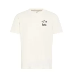 Blend T-shirt Bhison Chest Emb Vanilla Ice Bianco 20720067