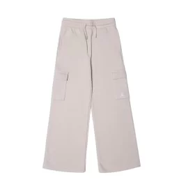 Jordan Pantaloni Cargo Brooklyn Fleece Girls Bianco 45F142-XAE