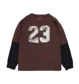 Jordan Maglia Mvp 23 2Fer Boys Marrone E Nero 95F359-X25