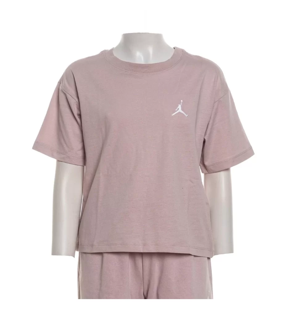 Jordan T-shirt Brooklyn Essentials Rosa Spento 45D311-A4Z