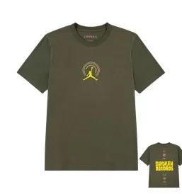 Jordan T-shirt Mj Broken Record Verde Giallo 95F628-F84