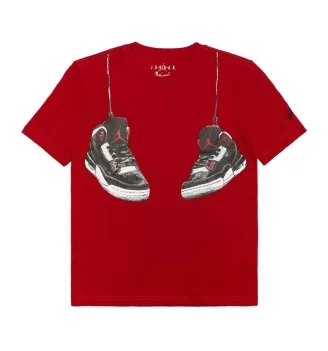 Jordan T-shirt Aj3 Shoe Strings Lacci Rosso 95F483-R78