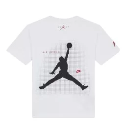 Jordan T-shirt Jumpman Grid Blur Bianco 95F634-001