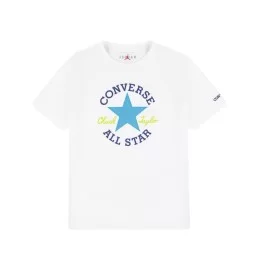 Converse T-shirt Dissected Chuck Taylor All Star Patch Bianco Blu 9CD483-W9A