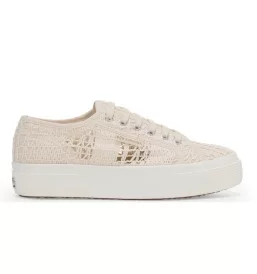Superga Scarpe 2740 Platform Crochet W Beige Raw Braid Favorio S61448W A0N