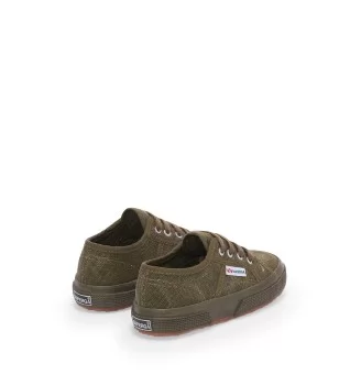 Superga Scarpe 2750 Cotton Stone Wash Kids Full Green Dark Olive Verde | Superga | 