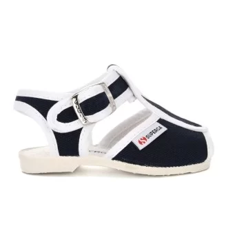 Superga Sandalo 1200 Cotj Blu Navy S0026X0 940