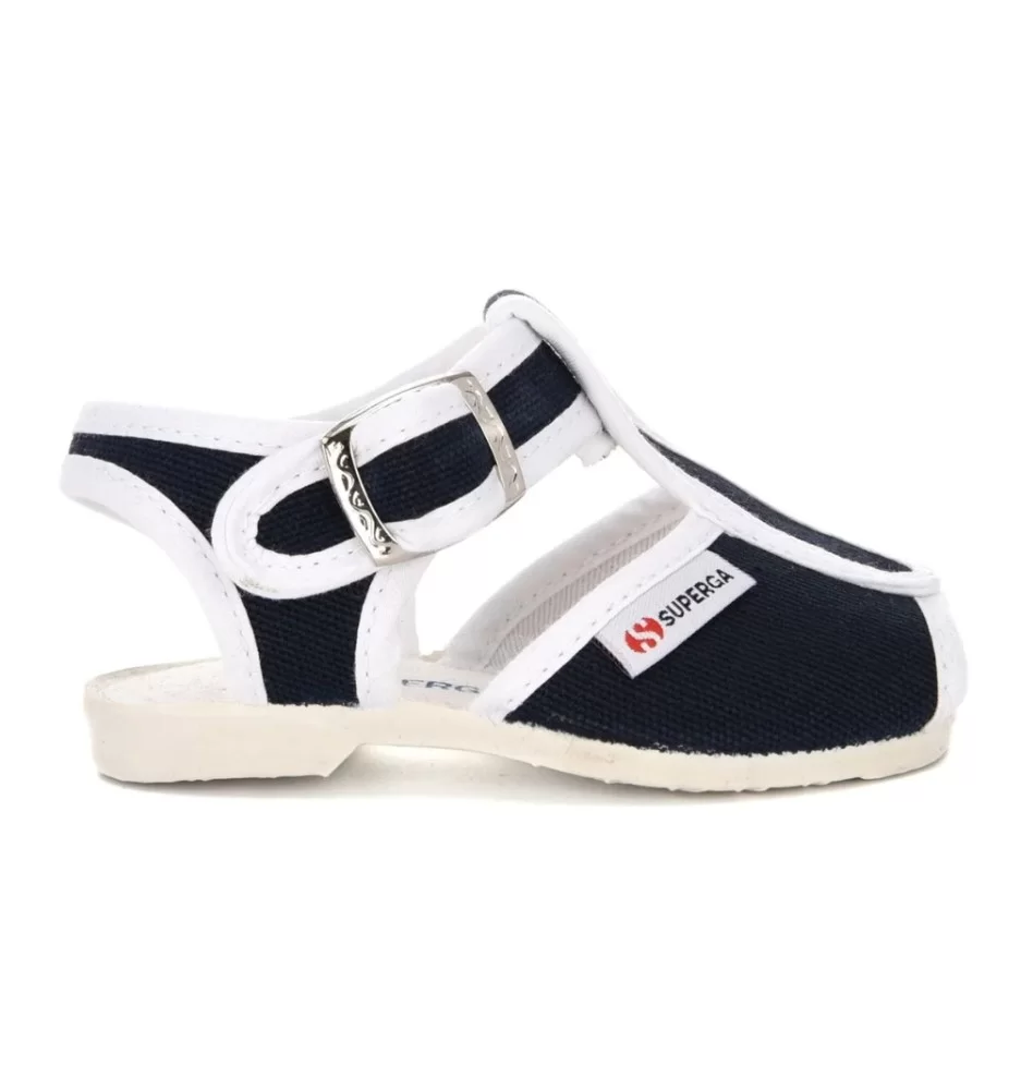 Superga Sandalo 1200 Cotj Blu Navy S0026X0 940
