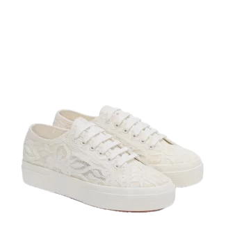Superga Scarpe 2740 Platform Pizzo Macrame W White F Avorio | Superga | 