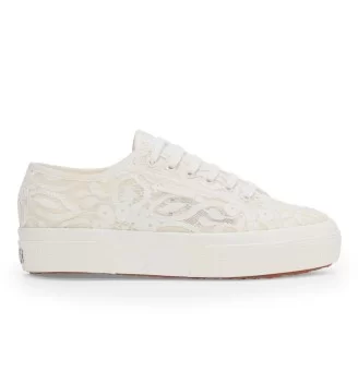 Superga Scarpe 2740 Platform Pizzo Macrame W White F Avorio S2161XW A0Q