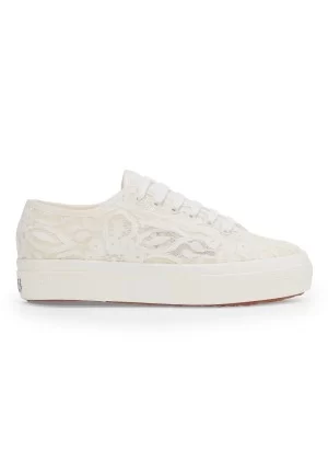 Superga Scarpe 2740 Platform Pizzo Macrame W White F Avorio S2161XW A0Q