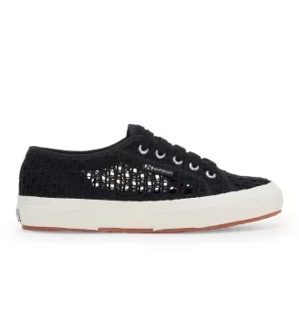 Superga Scarpe 2750 Chrochet W Black-FAvorio Nero S31614W A0O