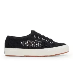 Superga Scarpe 2750 Chrochet W Black-FAvorio Nero S31614W A0O