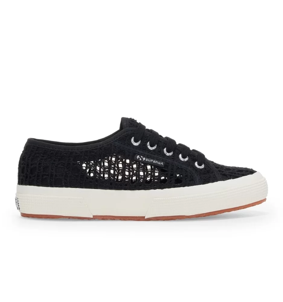 Superga Scarpe 2750 Chrochet W Black-FAvorio Nero S31614W A0O