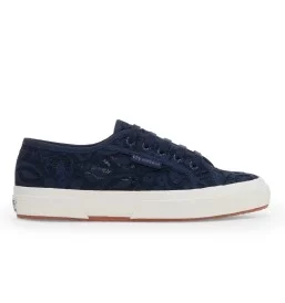 Superga Scarpe 2750 Pizzo Macrame Blue Navy-F Avorio S31422W A0S