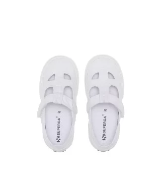 Superga Sandalo 3663 Cotone Sangallo Eyes Kids Bianco | Superga | 