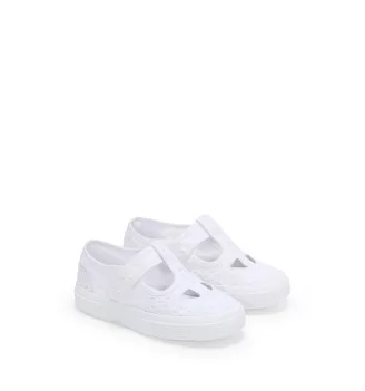 Superga Sandalo 3663 Cotone Sangallo Eyes Kids Bianco | Superga | 