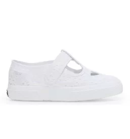 Superga Sandalo 3663 Cotone Sangallo Eyes Kids Bianco S6144NW 900