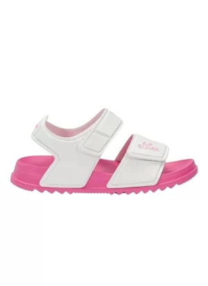 Sun68 Sandali Girls's Sandal Logo Baby Bianco Rosa X36413B 01