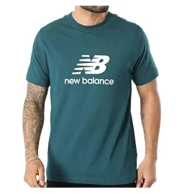 New Balance T-Shirt Sport Essentials Big Logo Medusa Green Verde MT41502AAV
