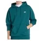 New Balance Felpa Cappuccio Sport Essentials French Terry Small Logo Medusa Green Verde MT41508AAV