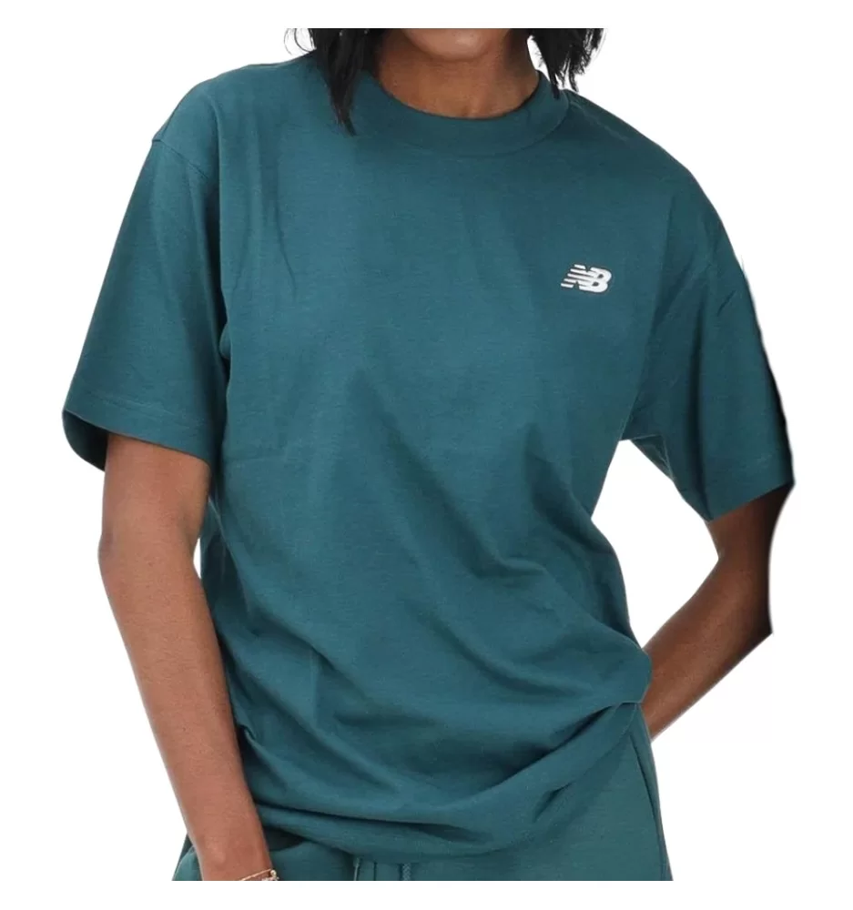 New Balance T-Shirt Sport Essentials Small Logo Medusa Green Verde MT41509AAV