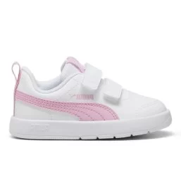 Puma Scarpe Courtflex V3 V Inf Bianco Rosa 310252-09
