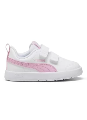 Puma Scarpe Courtflex V3 V Inf Bianco Rosa 310252-09