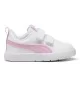 Puma Scarpe Courtflex V3 V Inf Bianco Rosa 310252-09