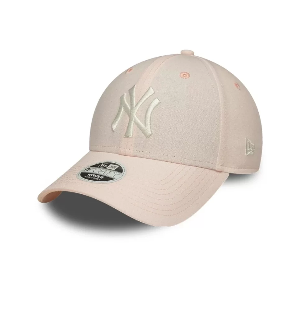 New Era Cappello Linen 9forty New York Yankees Rosa Chiaro 60856359