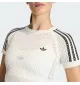 Adidas T-shirt Knitted Crochet Cali W Bianco Nero | Adidas | 