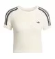 Adidas T-shirt Knitted Crochet Cali W Bianco Nero KE0200