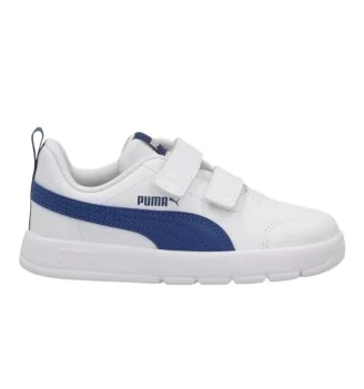 Puma Scarpe Courtflex V3 V Inf Bianco Blu 310252-08