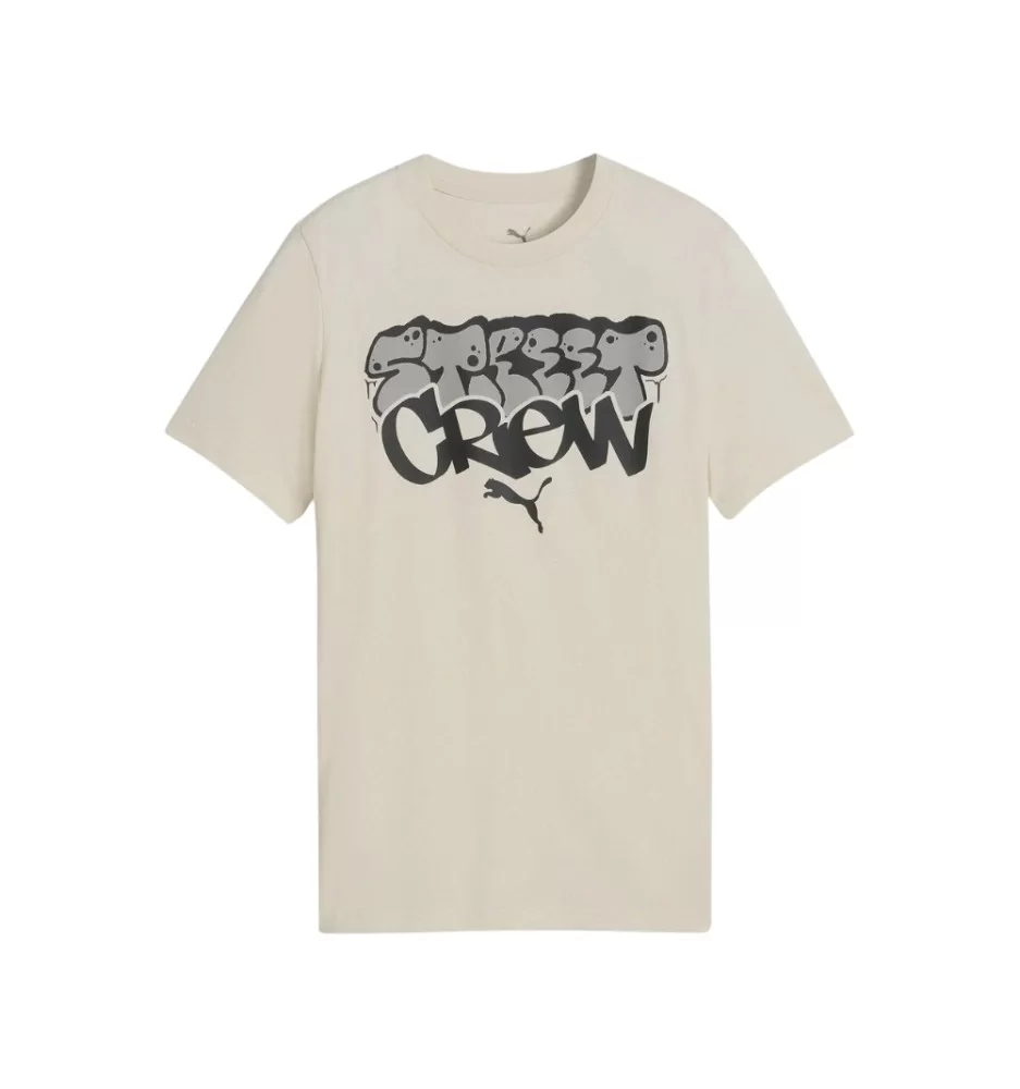 Puma T-shirt Mid90s Graphic Tee Boys Beige Chiaro 691743-87